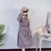 復古氣質可可色洋裝〈無附贈腰鍊〉：圖片 2